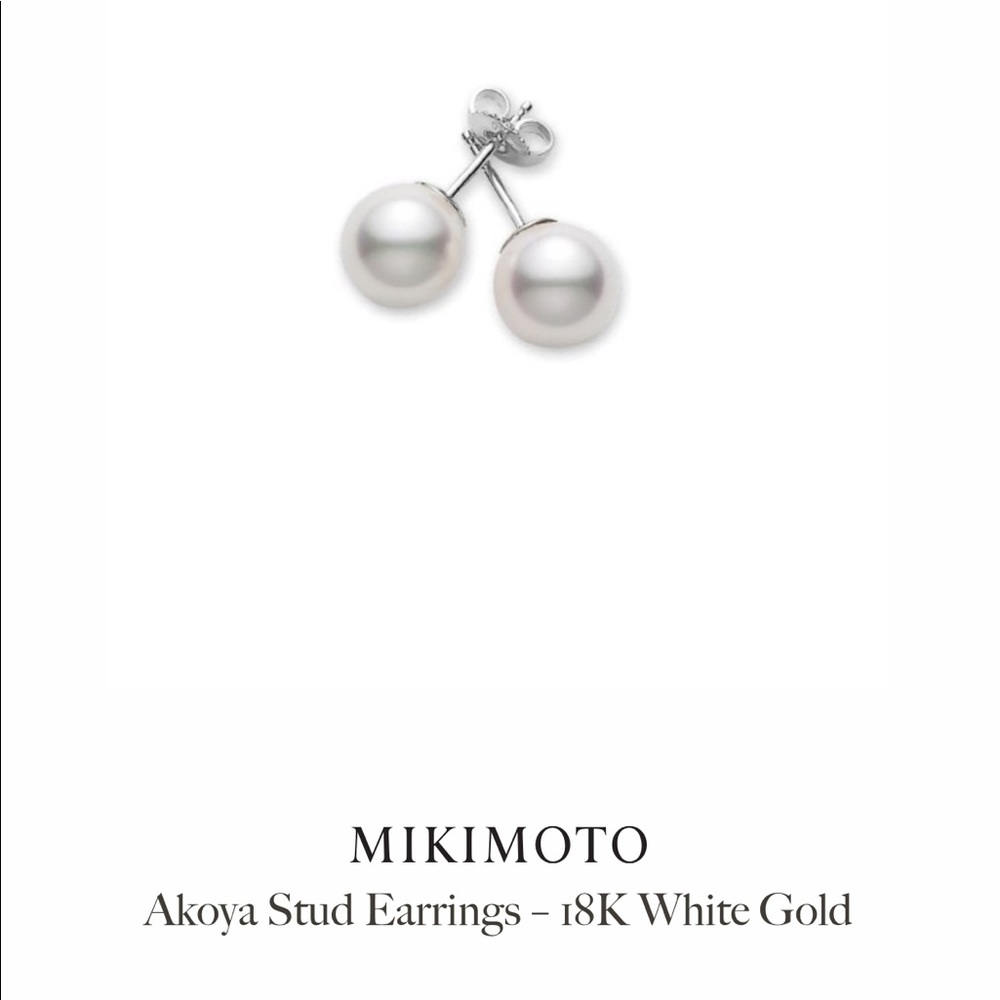 Mikimoto akoya pearl earrings